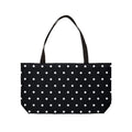 Black Polka Dot Weekender Tote Bag