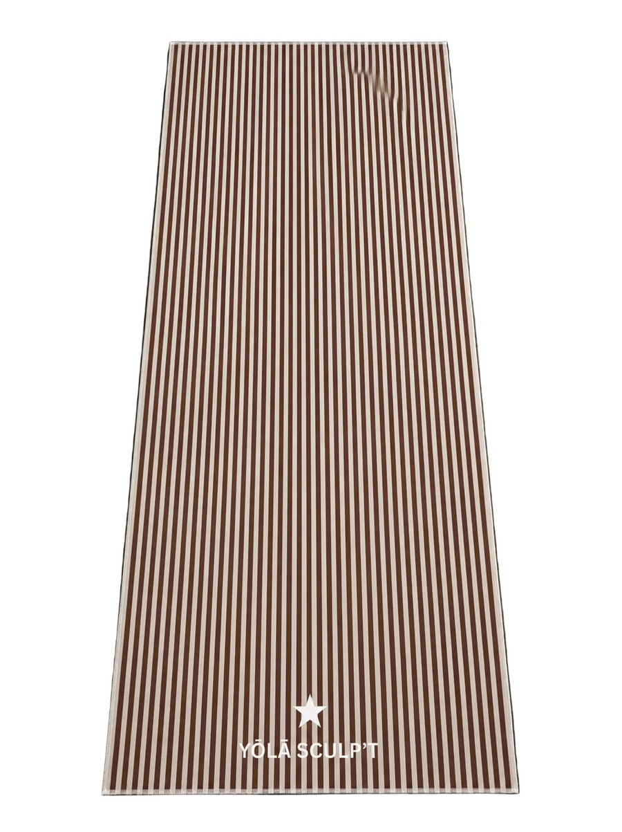 Espresso Stripe Grip Towel alternate view
