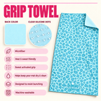 Aqua Cheetah Grip Towel