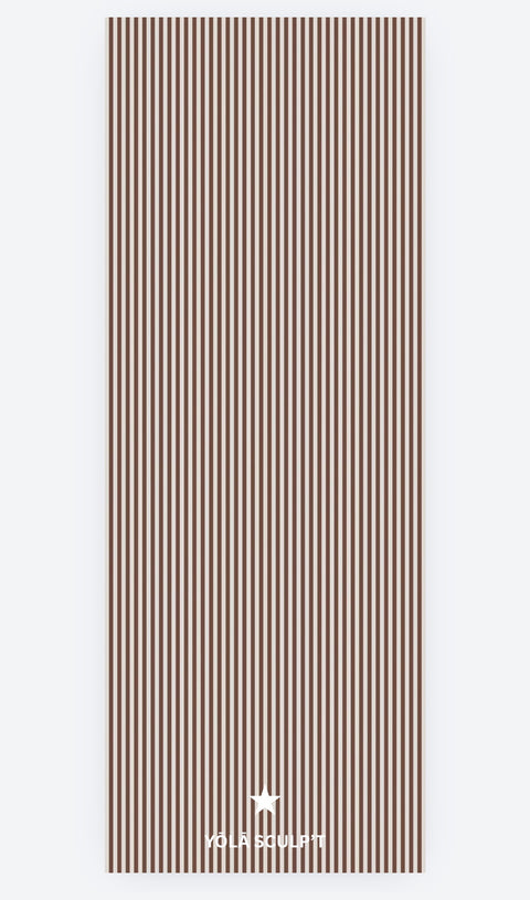 Espresso Stripe Grip Towel