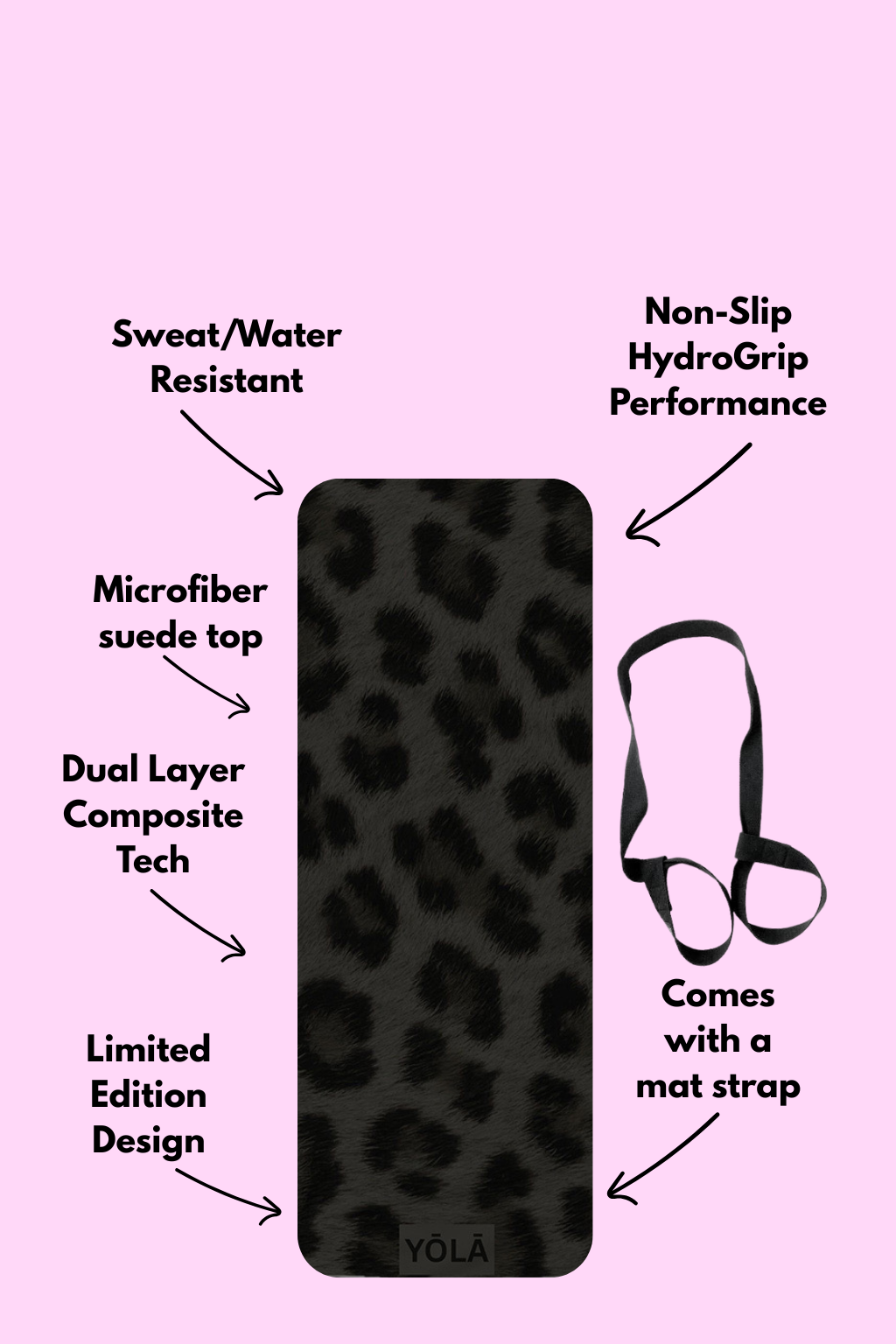 Charcoal Cheetah Mat