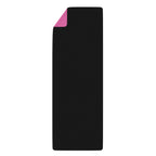 Back view of the Yola God Is Love yoga mat with non-slip rubber backing