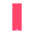 Sun-kissed striped yoga mat towel with vibrant pink and red vertical lines, non-slip microfiber surface by Yola