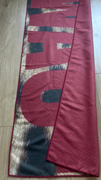 SWAG leopard print Pilates grip towel with bold burgundy typography, non-slip microfiber suede with silicone dots on back by YŌLĀ SCULP'T